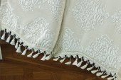 Finezza Larissa Pamuk/Polyester Jakar Kumaş Krem Yatak örtüsü Seti 7 Parça - 357 - 6