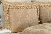 Finezza Larissa Pamuk/Polyester Jakar Kumaş Gold Yatak örtüsü Seti 7 Parça - 358 - 2