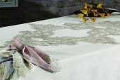 Finezza Venüs Dantelli Keten Bej Sofra Takımı 8 kişilik 160x230cm 17 Prç. - 165 - 3