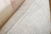 Finezza Linen Pamuk keten Baskılı Krem/Gümüş Kırlent 45*45 cm İkili - 561 - 5