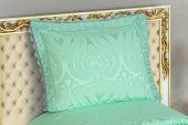 Finezza Tulip Polyester Pamuk Şönil Mint Yatak örtüsü Tek Kişilik 2 Parça - 631 - 3