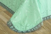 Finezza Tulip Polyester Pamuk Şönil Mint Yatak örtüsü Tek Kişilik 2 Parça - 631 - 4