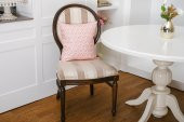 Finezza Melisa Damask Baskılı Duck Kumaş kırmızı Kırlent 45*45 cm  - 808 - 1