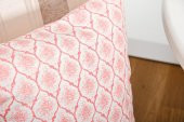 Finezza Melisa Damask Baskılı Duck Kumaş kırmızı Kırlent 45*45 cm  - 808 - 4