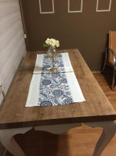 Finezza Ela Etnik Baskılı Duck Kumaş Krem/Renkli Runner 50*150 cm - 96 - 5