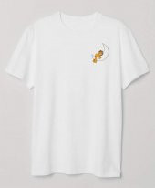 Finezza Garfield Baskılı Pamuk Beyaz T-Shirt S Beden - 944 - 1