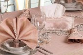 Finezza Ahsen Dantelli Etamin Bej Sofra Takımı 8 Kşl. 170x230 cm 17 Parça - 297 - 4