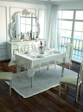 Finezza Gisella Dantelli Monoray Krem Sofra Takımı 8 Kşl. 170x230cm 25Prç. - 307 - 1