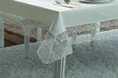 Finezza Gisella Dantelli Monoray Krem Sofra Takımı 8 Kşl. 170x230cm 25Prç. - 307 - 2