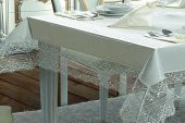 Finezza Gisella Dantelli Monoray Krem Sofra Takımı 8 Kşl. 170x230cm 25Prç. - 307 - 3