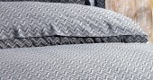 Finezza Odesa Bambu Jakar Kumaş Füme Çift Kişilik Nevresim Takımı 6 Parça - 594 - 4
