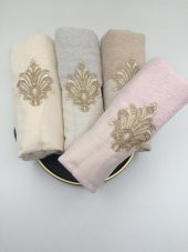 Finezza Nadide Pamuk Krem&Bej&Pudra&Gri Havlu Seti 50*90 cm Dörtlü - 675 - 3