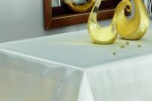 Finezza Seramoni Güpürlü Monoray Kumaş Krem Masa Örtüsü 170x230 cm - 369 - 4