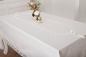 Finezza Lydia Güpürlü Krep Kumaş Krem Masa Örtüsü Dikdörtgen 170*230 cm - 310 thumbnail 2