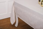 Finezza Çınar Lüx Jakar Bambu Kumaş Taş Masa Örtüsü  Dikdörtgen 160x220 cm - 841 - 5