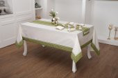 Finezza Armine Pamuk Peçeteli Sofra Takımı 8 kişilik 170x230 cm 18 Prç. - 921 - 1