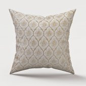 Finezza Melisa Damask Baskılı Duck Kumaş Gold Kırlent 45*45 cm  - 754 - 1