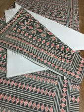 Finezza İnca Pamuk Duck Baskılı Kumaş Desenli Runner&Kırlent Seti 3 Parça - 56 thumbnail 2