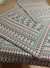 Finezza İnca Pamuk Duck Baskılı Kumaş Desenli Runner&Kırlent Seti 3 Parça - 56 thumbnail 3