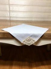 Finezza Masal Dantelli Keten Krem Sofra Takımı 8 kişilik 160x230cm 17 Prç. - 174 - 3