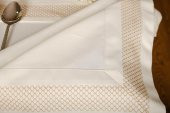 Finezza Nazlı Nakışlı Pamuk Krem Gold Sofra Takımı 8 Kşl. 170x240cm 18Prç.- 176 - 9