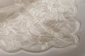Finezza Olga Lüx Gül Dantelli Poly Bambu Kumaş Krem Masa Örtüsü 160x220 cm - 692 - 7