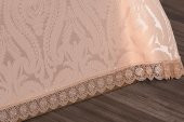 Finezza Tulip Polyester Pamuk Şönil Somon Yatak örtüsü Çift Kişl. 3 Parça - 697 - 6