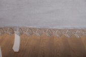Finezza Estee Dantelli Pamuk Gri Sofra Takımı 6 kişilik 160x220cm 13 Prç. - 757 - 7