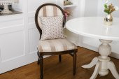 Finezza Melisa Damask Baskılı Duck Kumaş Kahverengi Kırlent 45*45 cm  - 807 - 1
