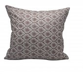 Finezza Melisa Damask Baskılı Duck Kumaş Kahverengi Kırlent 45*45 cm  - 807 - 2