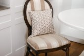 Finezza Melisa Damask Baskılı Duck Kumaş Kahverengi Kırlent 45*45 cm  - 807 - 3