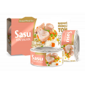 Sasu Basmati Pirinçli Ton Salata 2x160G İri Parça - 1