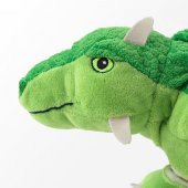 Yumuşak Oyuncak 37 cm Yeşil Renk Peluş Yeşil Dinazor - 3