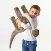 Yumuşak, Peluş Oyuncak 90 cm Gri, Dinazor Oyuncak - 2