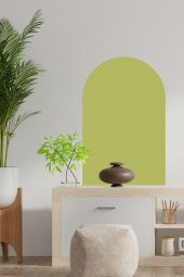 Bohem Tarzı Oval Yeşil Duvar Dekorasyon Sticker (60x100 cm) - 2