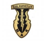 Özel Kuvvetler MAK Deri PEÇ- Arma - Patch - 1