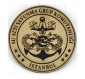 SAS Deri PEÇ  SU ALTI SAVUNMA GRUP KOMUTANLIĞI- Arma - Patch - 1