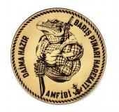 AMFİBİ Barış Pınarı Deri PEÇ - Arma - Askeri Patch - 1