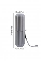 Çok Amaçlı Seyahat Tipi Diş Fırçası Kabı Makyaj Saklama Kutusu - 6