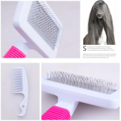 Kedi Köpek Evcil Hayvan Tüy Tarama Kaşıma Fırçası Telli Taraklı - 3