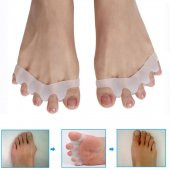 Ayak 5 Parmağı Ayıran Parmak Ayırıcı Silikon Makaralı 1 Çift - 1