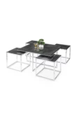 Kares 4 Zigonlu Orta Sehpa Metal Krom 90x90x47cm - 1
