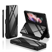 Galaxy Z Fold 3 Kılıf Zore Kalem Bölmeli Droga Kılıf - 4