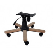 Ahşap Kaplama Yıldız Ayak Seti Tek Kollu Mekanizma Naturel Boyasız - 2