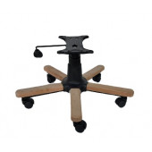 Ahşap Kaplama Yıldız Ayak Seti Tek Kollu Mekanizma Naturel Boyasız - 5