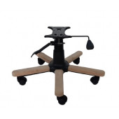 Ahşap Kaplama Yıldız Ayak Seti Çift Kollu Mekanizma Naturel Boyasız - 1