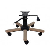 Ahşap Kaplama Yıldız Ayak Seti Çift Kollu Mekanizma Naturel Boyasız - 2