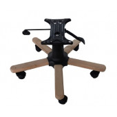 Ahşap Kaplama Yıldız Ayak Seti Çift Kollu Mekanizma Naturel Boyasız - 3