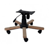 Ahşap Kaplama Yıldız Ayak Seti Çift Kollu Mekanizma Naturel Boyasız - 4