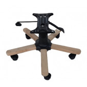 Ahşap Kaplama Yıldız Ayak Seti Çift Kollu Mekanizma Naturel Boyasız - 5